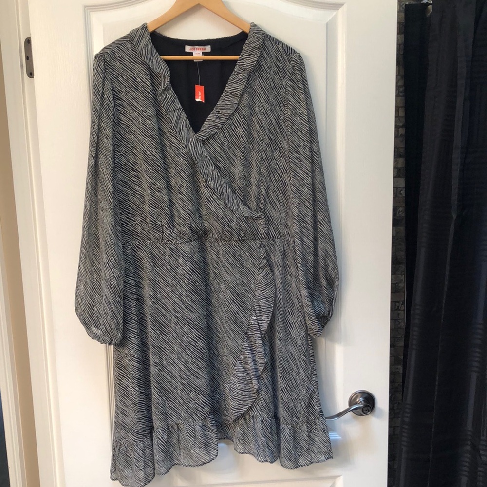 JOE FRESH Faux-wrap Dress NWT